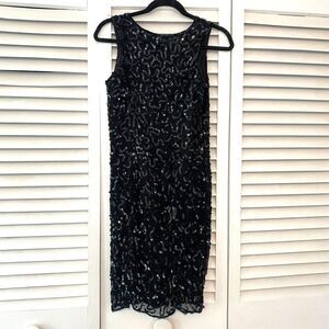 Vintage Styleworks size 4 100% Silk Sequin Sparkly New Years Eve Cocktail Dress